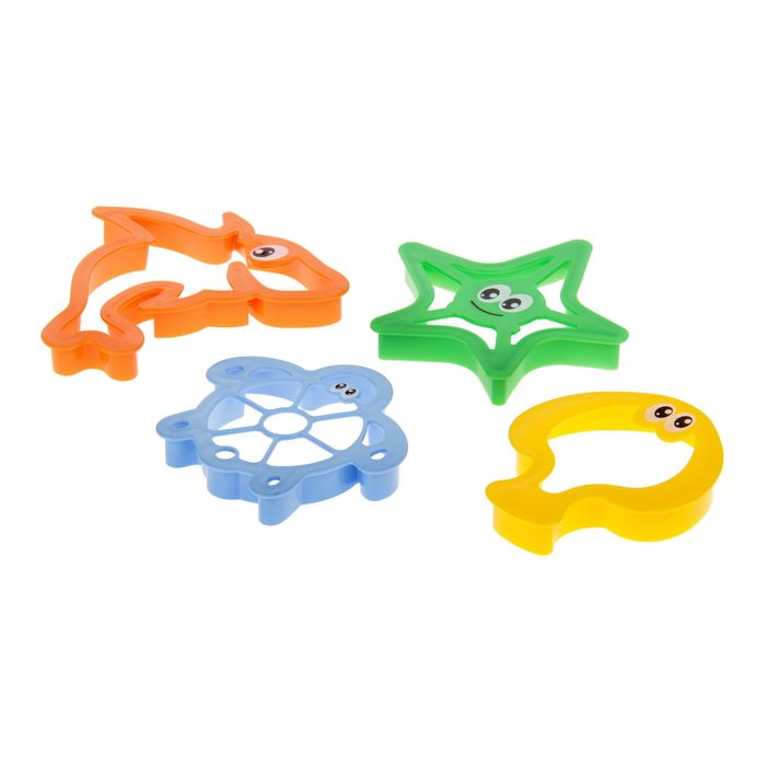 Формочки "Морские обитатели" 4 формочки