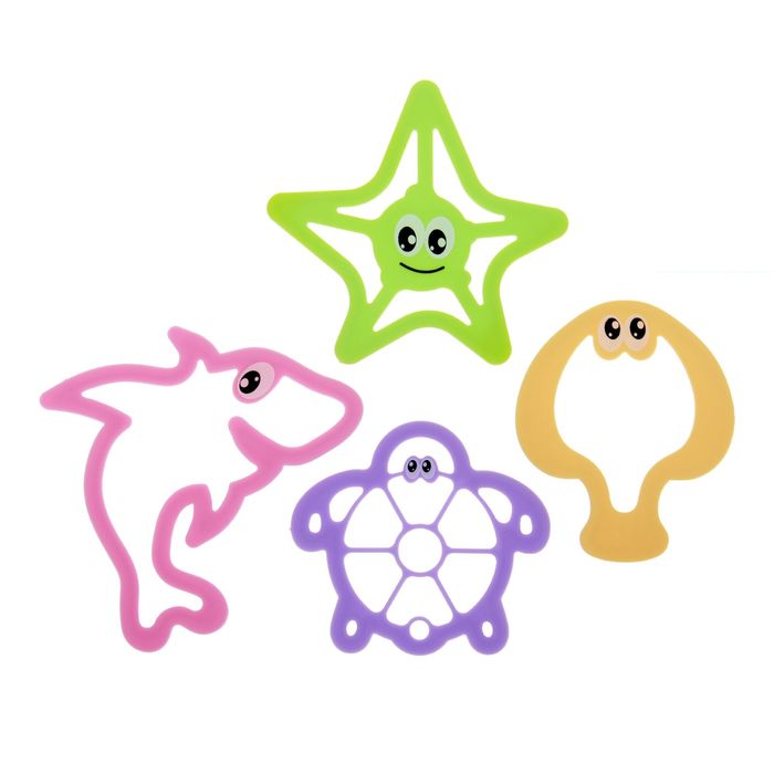 Формочки "Морские обитатели" 4 формочки
