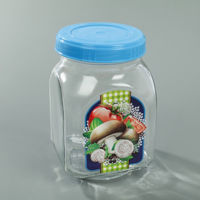 Банка для хранения c крышкой 800 мл "Грибочки"