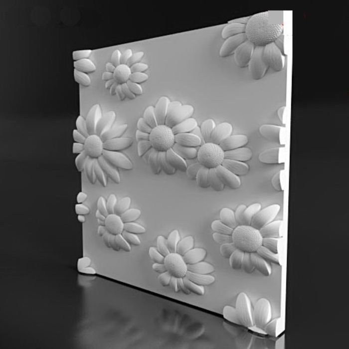 Гипсовая 3D панель RAMACHKA 500х500