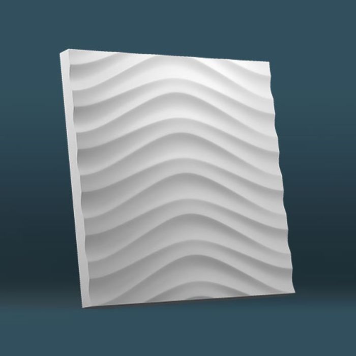 Гипсовая 3D панель "Бархан" 500х500