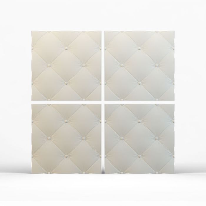 Гипсовая 3D панель "Кожа крупная" 500х500