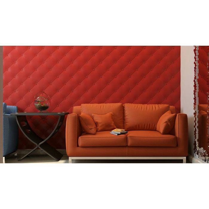 Гипсовая 3D панель "Кожа крупная" 500х500