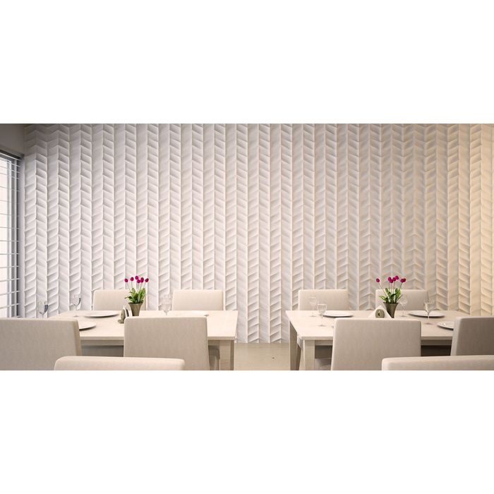 Гипсовая 3D панель "Мелкая лесенка" 500х500