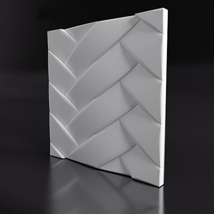 Гипсовая 3D панель "Плейона" 500х500