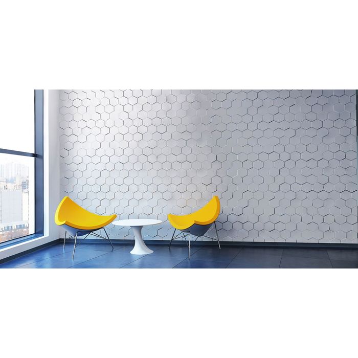 Гипсовая 3D панель "Шестигранник" 500х500