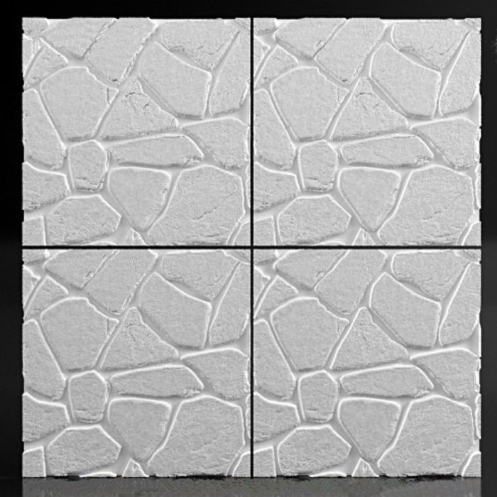 Гипсовая 3D панель BOULDER 500х500