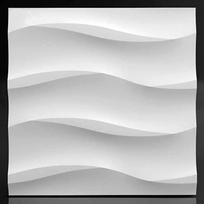 Гипсовая 3D панель PLAIN 500х500