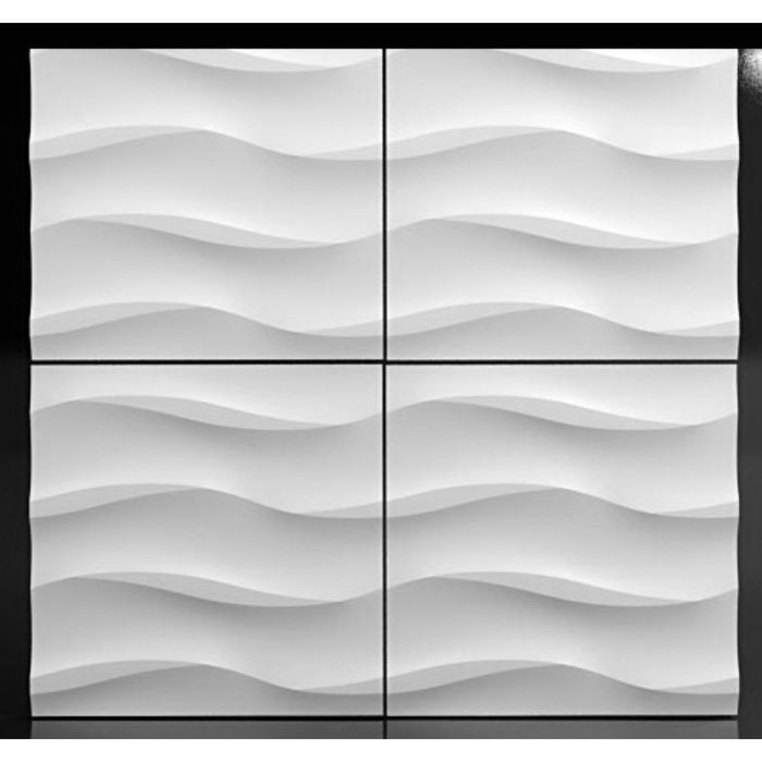 Гипсовая 3D панель PLAIN 500х500