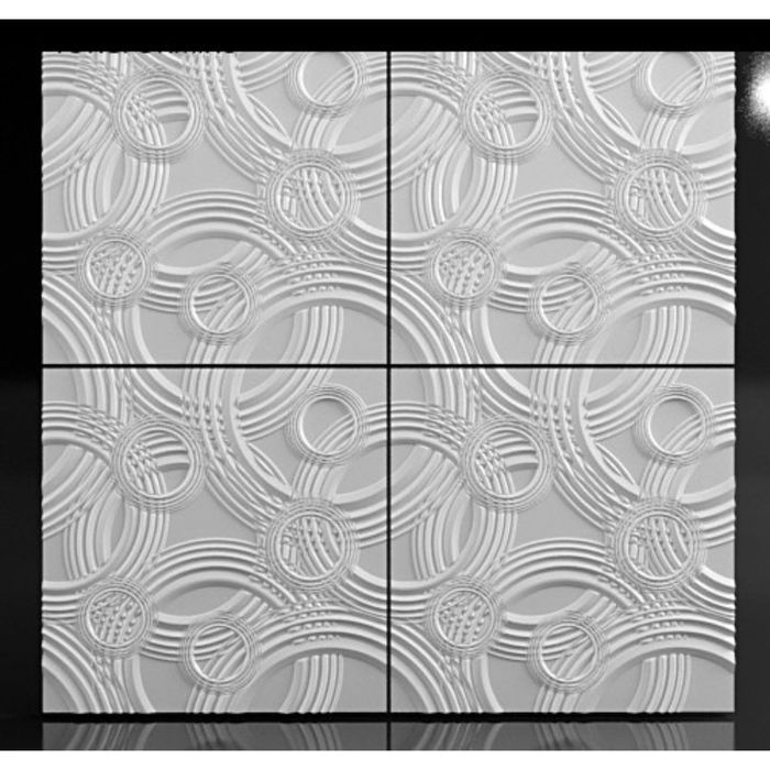 Гипсовая 3D панель PLANET 500х500