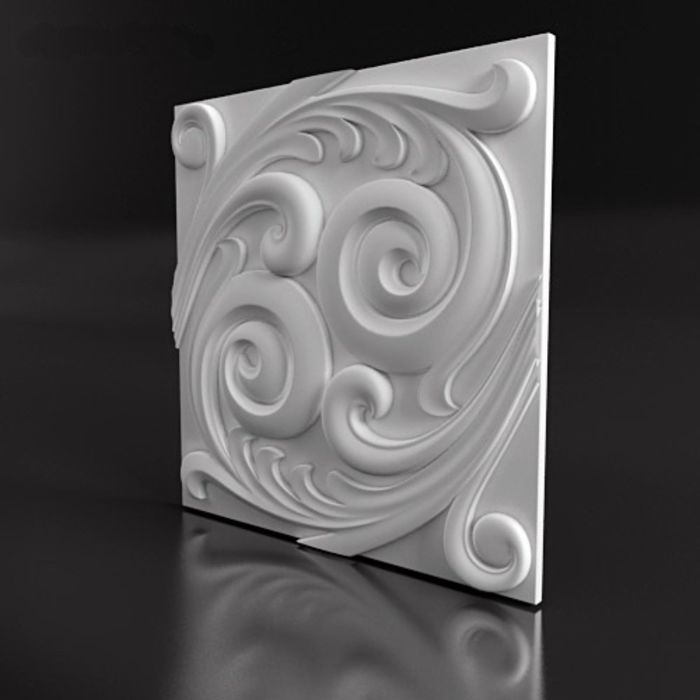 Гипсовая 3D панель SEA 500х500