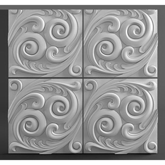 Гипсовая 3D панель SEA 500х500