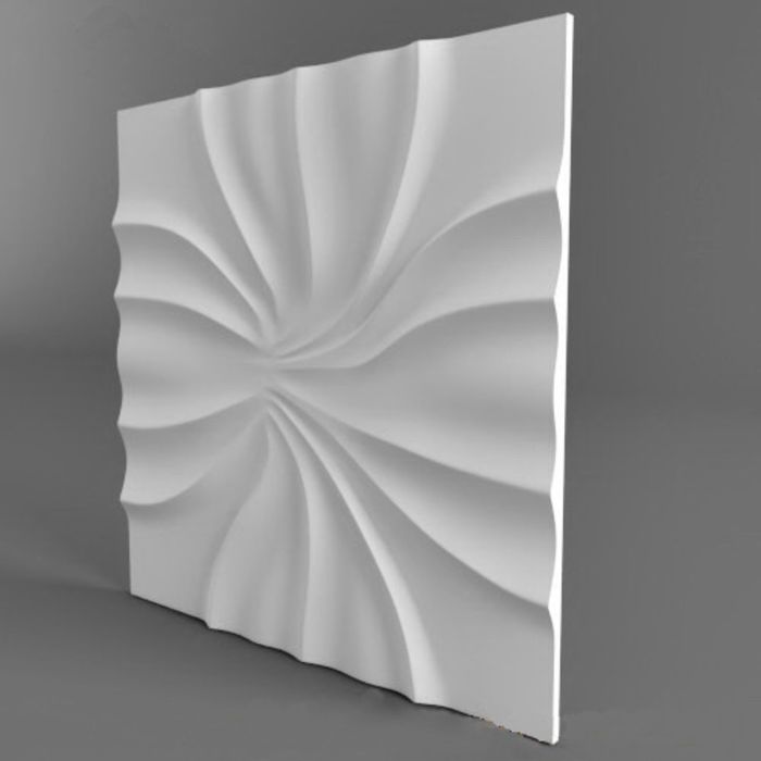 Гипсовая 3D панель "Абелия" 500х500