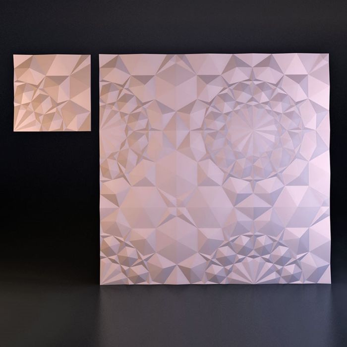 Гипсовая 3D панель "Астра" 500х500