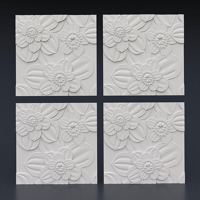 Гипсовая 3D панель "Валенсия" 500х500