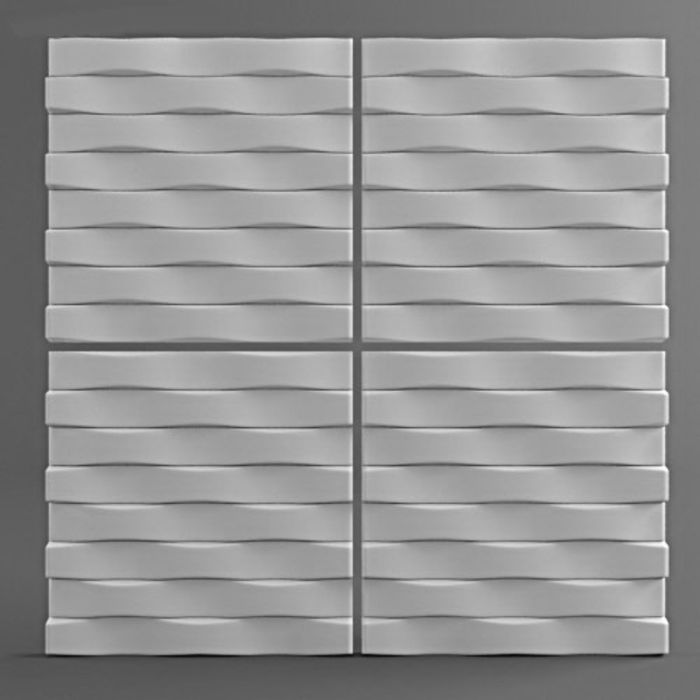 Гипсовая 3D панель "Веакр" 500х500