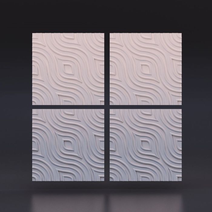 Гипсовая 3D панель "Взгляд" 500х500