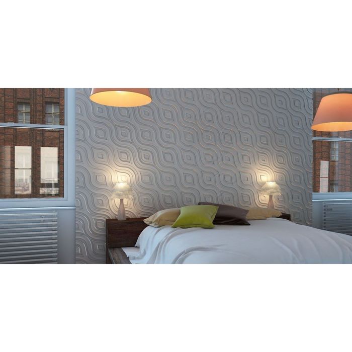 Гипсовая 3D панель "Взгляд" 500х500