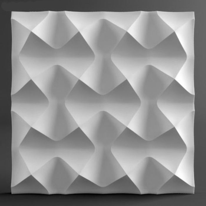 Гипсовая 3D панель "Духр" 500х500
