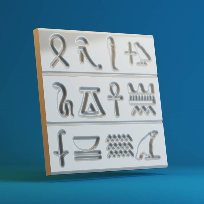 Гипсовая 3D панель "Египет" 500х500