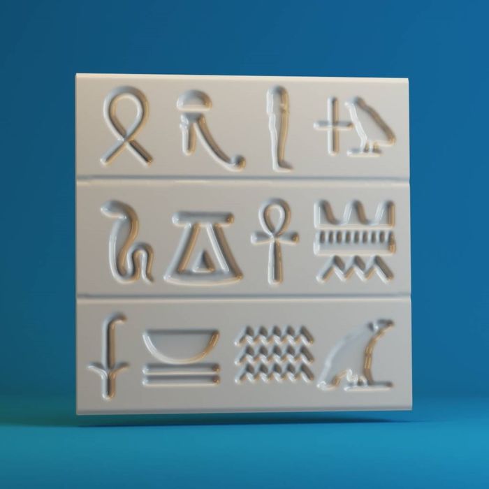 Гипсовая 3D панель "Египет" 500х500