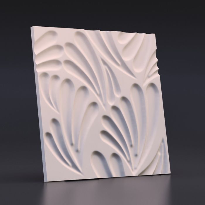 Гипсовая 3D панель "Жизнь растений" 500х500