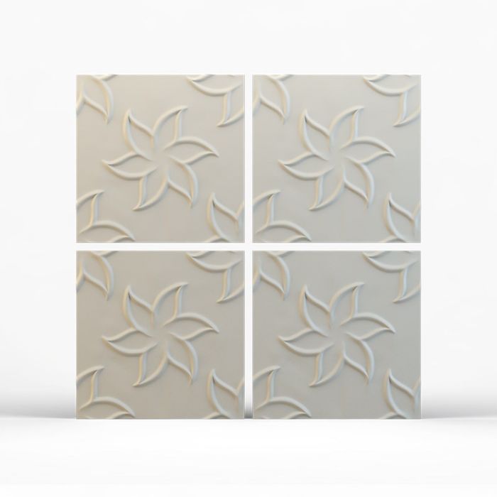 Гипсовая 3D панель "Лилия" 500х500