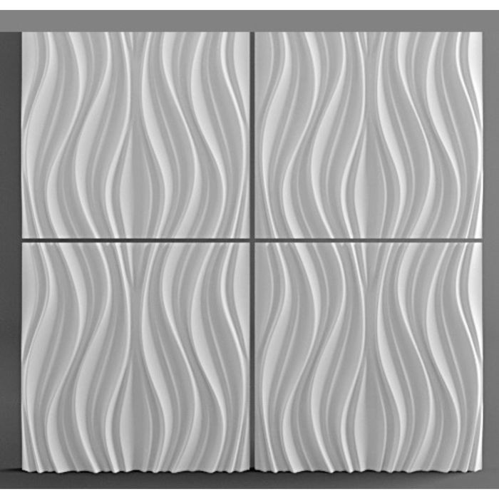 Гипсовая 3D панель "Лотос" 500х500