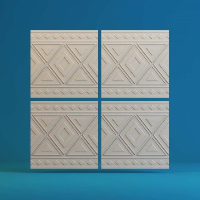 Гипсовая 3D панель "Орнамент" 500х500