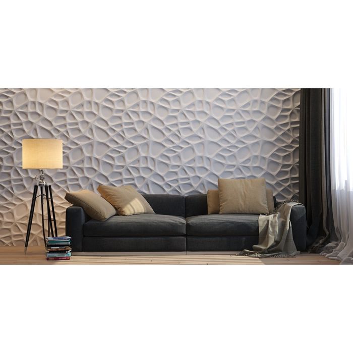 Гипсовая 3D панель "Паутина" 500х500