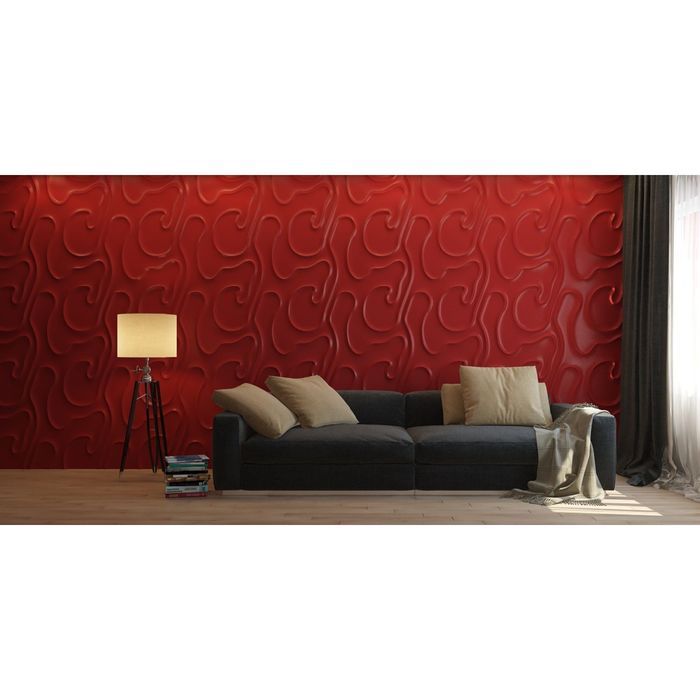 Гипсовая 3D панель "Разводы" 500х500