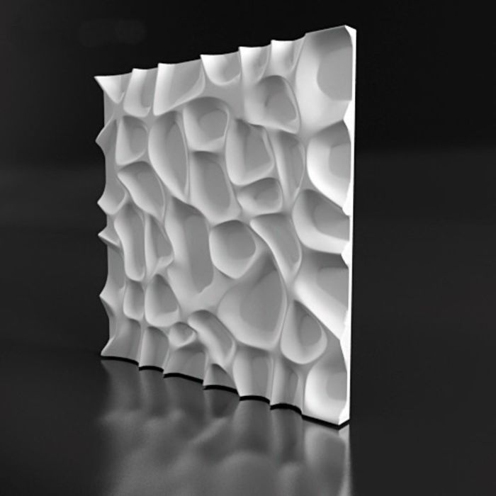 Гипсовая 3D панель "Риске" 500х500