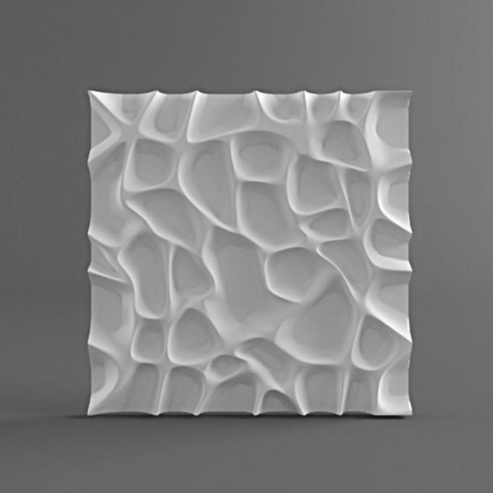 Гипсовая 3D панель "Риске" 500х500