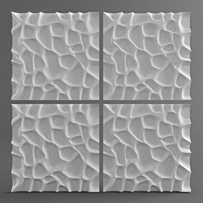 Гипсовая 3D панель "Риске" 500х500