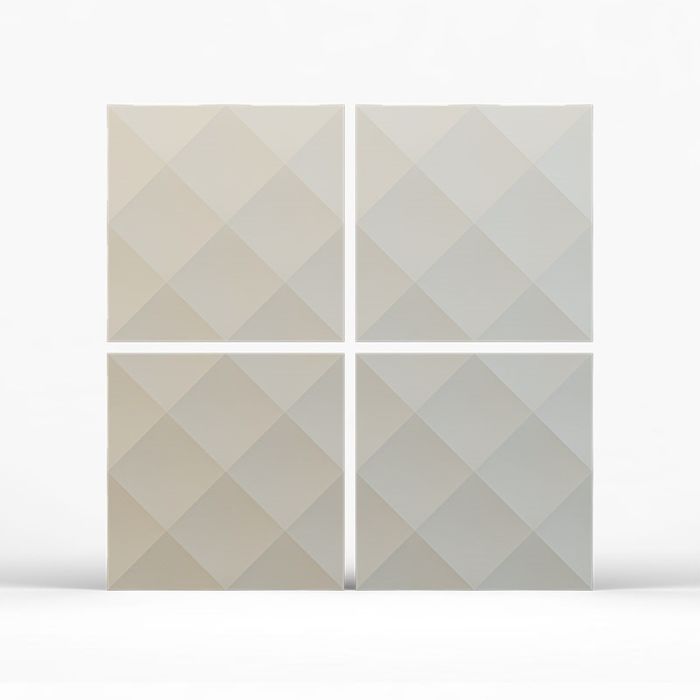 Гипсовая 3D панель "Ромбы" 500х500