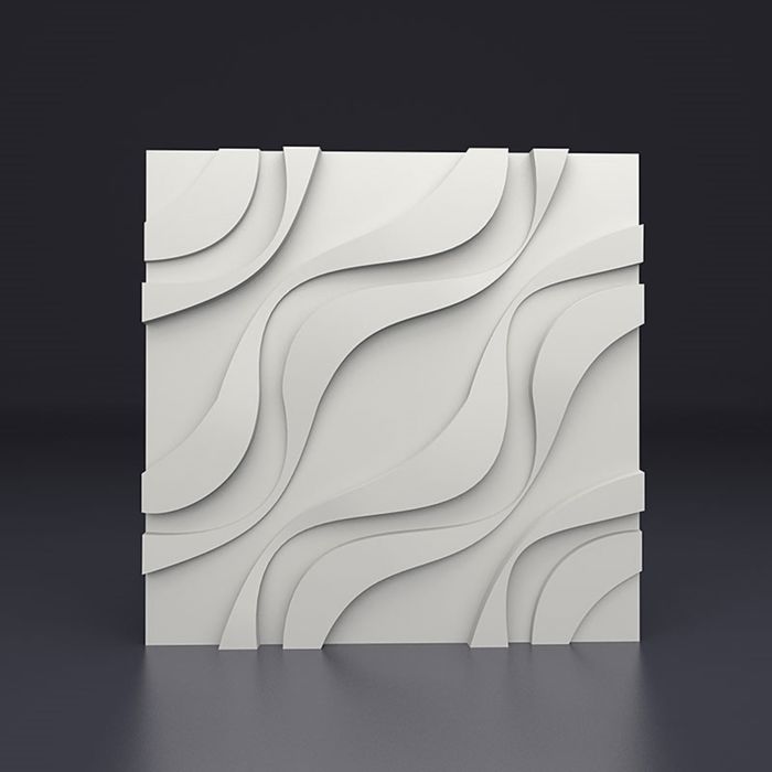 Гипсовая 3D панель "Устина" 500х500