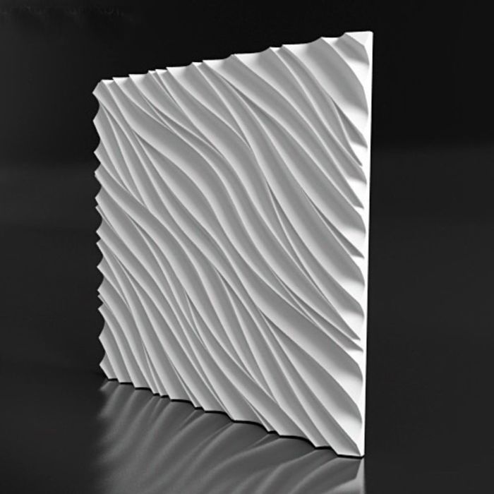 Гипсовая 3D панель "Хаки" 500х500