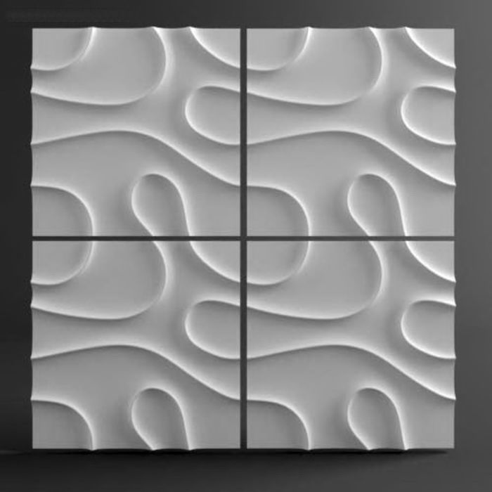 Гипсовая 3D панель "Шаула" 500х500