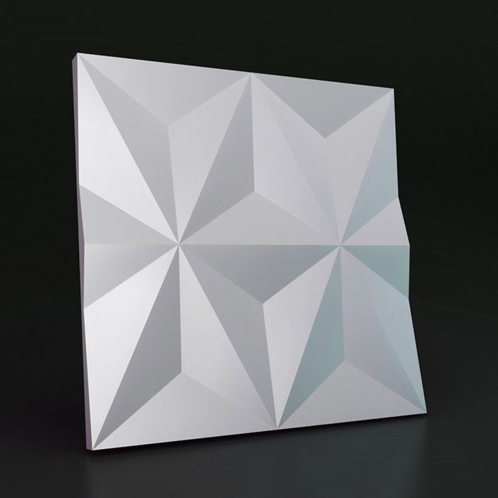 Гипсовая 3D панель "Шестиконечная звезда" 500х500