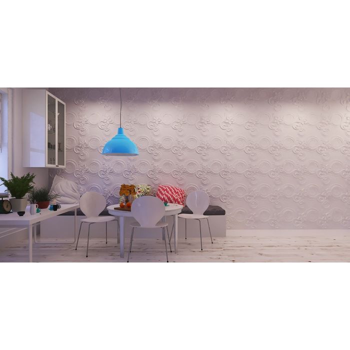 Гипсовая 3D панель "Эйфория" 500х500