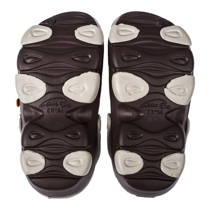 Сланцы пляжные детские арт. CR1641, цвет коричневый/беж, размер 32