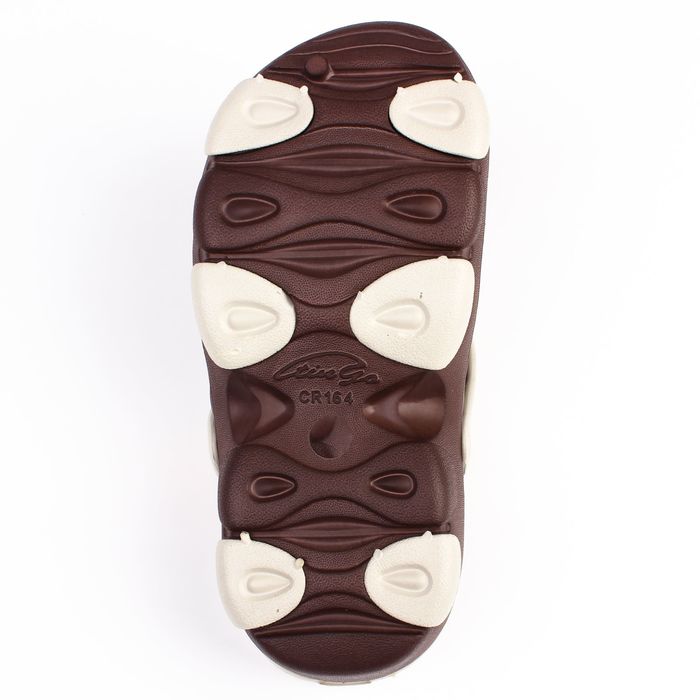 Сланцы пляжные детские арт. CR1641, цвет коричневый/беж, размер 32
