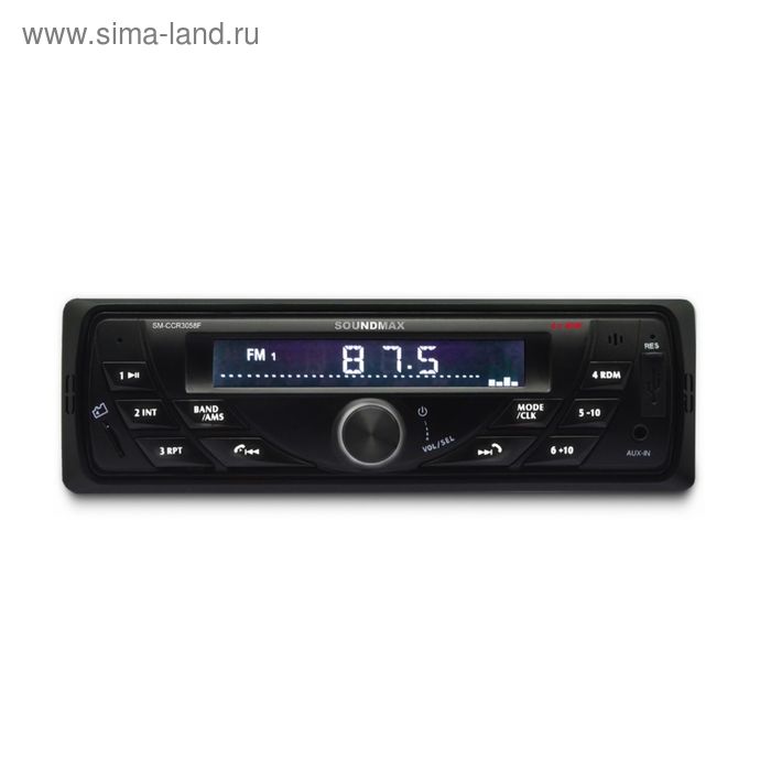 фото Автомагнитола soundmax sm-ccr3058f 1din