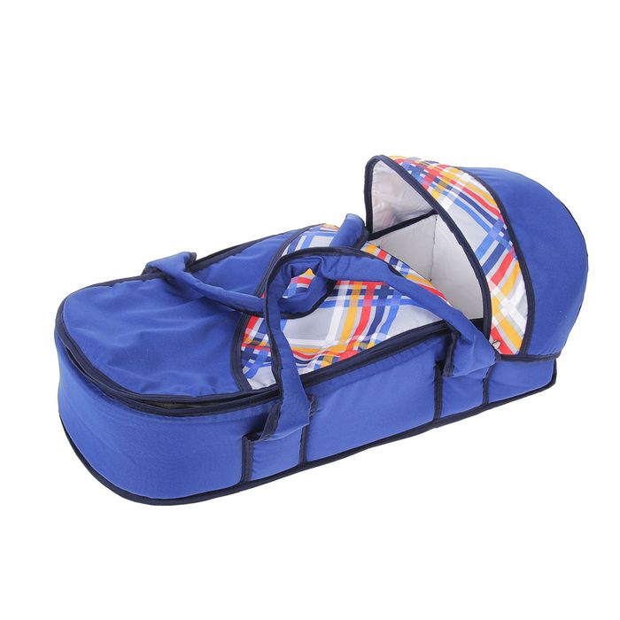 Коляска-трансформер «Гном», надувные колёса, оттенки синего, рисунок МИКС