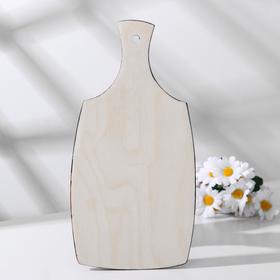 

Доска разделочная «Земляничка», средняя, 16×33×0,7 см, хохлома