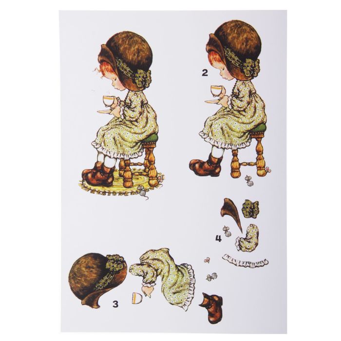 Папертоль "Девочка с чашкой"