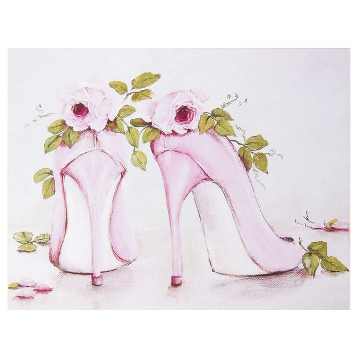 Папертоль "Туфли в стиле шебби шик"