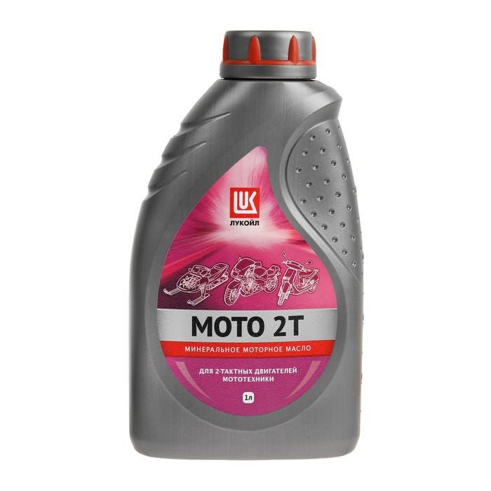 Моторное масло Лукойл Moto 2T, 1 л 132719 масло моторное роснефть moto 2t минеральное 1 л