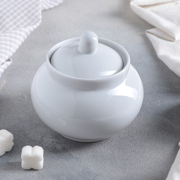 Сахарница 500 мл "Рубин", цвет белый