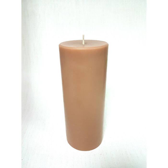 Свеча "Ручная работа" "Интерьерная" 10*25 бежевая